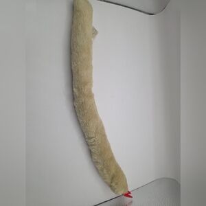 Plush Cream Furry Snake